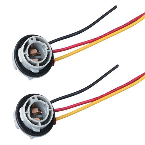 2pcs 1157 Bay15d Ampoule Douille Voiture Led Lumière Base Connecteur Pour Feu De Freinage De Voiture