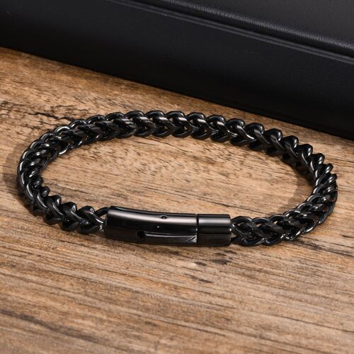 Bracelets En Acier Inoxydable Pour Hommes, 6mm, Blé, Gourmette, Chaîne, Cadeau, Bijoux