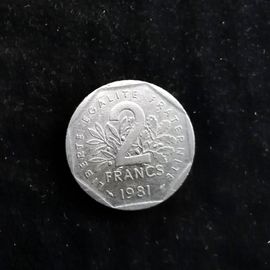 2 Franc 1981 Semeuse Nickel - Monnaie En Franc.