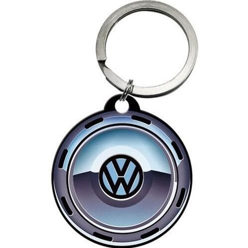 Porte-clés rond : VW Volkswagen logo dans une roue