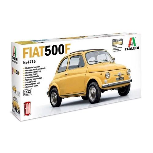 Maquette - Italeri - Fiat 500 F Upgraded Edition - Blanc - Intérieur - Adulte-Italeri