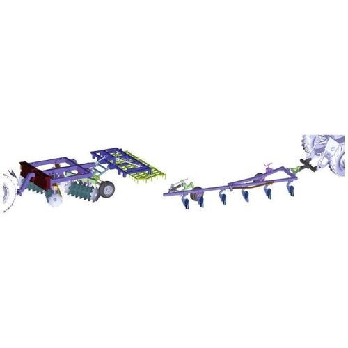 Echelle I Set Charrue Egge Gdr - Schuco 450788200