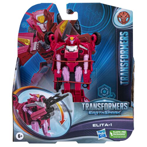 Hasbro Transformers Earthspark Elita-1 Classe Guerrier