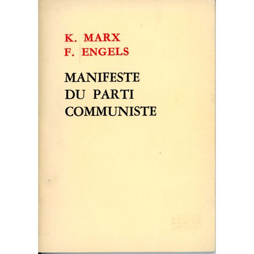 Manifeste Du Parti Communiste
