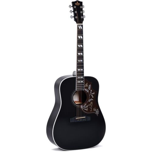 Sigma Guitars Dm-Sg5-Bk Guitare Folk Électro-Acoustique