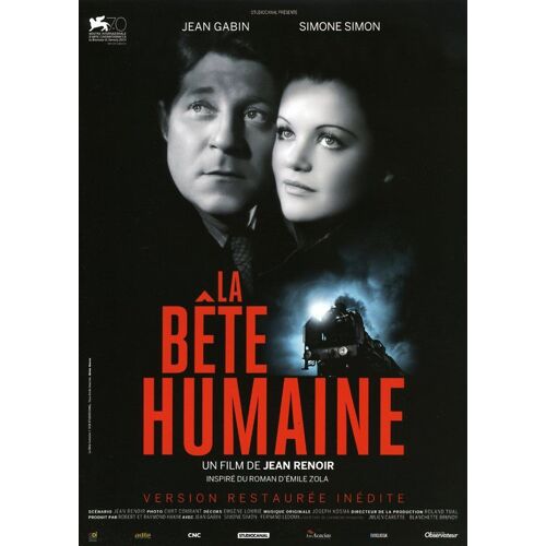 La Bête Humaine, Synopsis Dépliant, De Jean Renoir, Avec Jean Gabin, Simone Simon, Fernand Ledoux