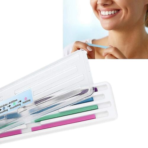 Papier De Verre Dentaire, 60 Pcs / Paquet Bandes De Ponçage Dentaire Polissage Des Dents Finition Gloss Contouring Tools Kit Résistant Nettoyage En Profondeur Hygiène Buccale, Aide Aux Soins