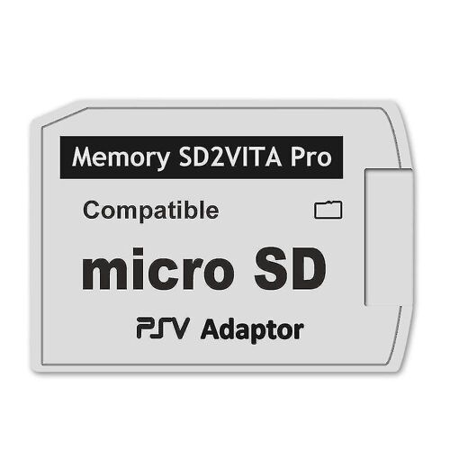 Adaptateur De Carte Mémoire Sd2vita 5.0, Pour Ps Vita Psvsd -Sd Adaptateur Pour Psv 1000/2000 Pstv Fw 3.60 Henka