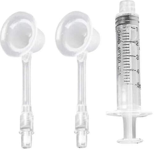 Aspirateur à mamelon Correcteur d'alimentation Succion pour Rétraction Plate Inversée 2 Pcs