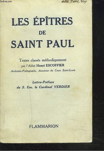 Les Epitres De Saint Paul