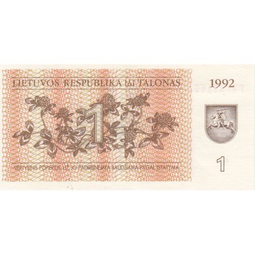 Lithuanie 1 Talonas 1992