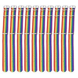 10pcs Rainbow Bangles Friendship Bracelet Arc-En-Ciel Lgbt Bracelet