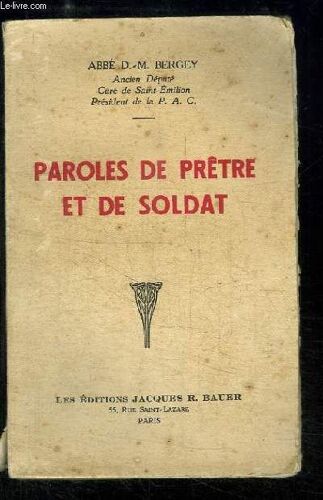 Parole De Prêtre Et De Soldat