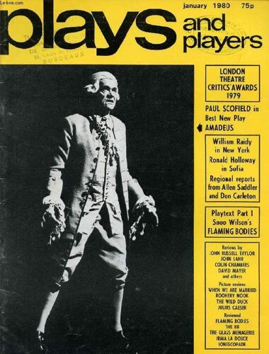 Plays And Players, Vol. 27, N° 4 (316), Jan. 1980 (Contents: Plays And Players 1979 Awardsthe Great Stone Face (New York) William A Raidy Bulgarian Bonanza Ronald Holloway Exciting Prospects ...