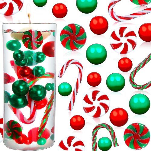 2150 Pièces Vase de Noël Perles de Remplissage Pour Vase Vase De Noël Vase Perles Flottantes