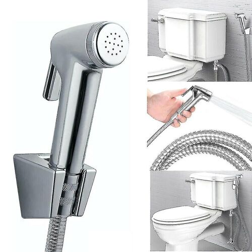 Chrome Bidet Shattaf Douche Spray Tap Toilette hygiénique Musulman Pomme de douche Tuyau