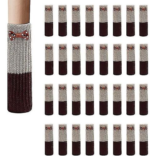 32pcs Chair Leg Socks Furniture Socks Non-Slip Wool Socks Tables Floor Protection Chair Leg
