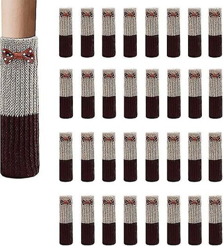 32pcs Chair Leg Socks Furniture Socks Non-Slip Wool Socks Tables Floor Protection Chair Leg