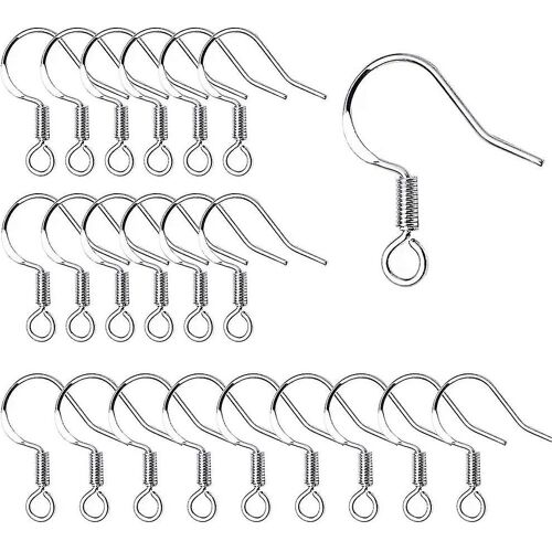 Crochets De Boucle D'oreille, Crochets De Fil D'oreille Fermoir Boucle D'oreille Fixation Pour La Fabrication De Boucles D'oreilles De Bricolage 200pcs