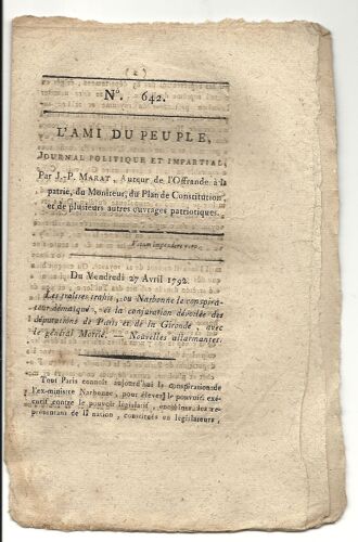 L'ami Du Peuple  N° 642. Journal Politique Et Impartial