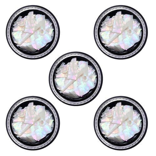 5 Bouteilles Coquilles Nail Art Paillettes Coquillages Mixtes Coquillages Tranches Nail Flakes For Nail