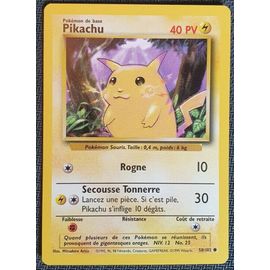 Pikachu 58/102 Set De Base Fr