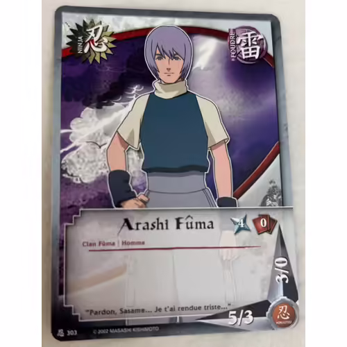 Arashi Fuma Naruto 303 Ninja Foudre