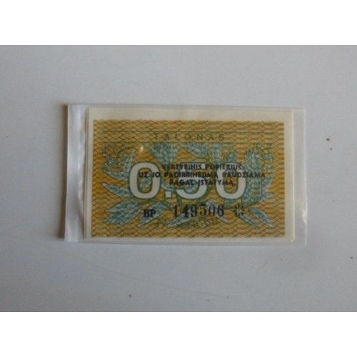 Lituanie 0.50 Talonas 1991   Neuf/Unc !!