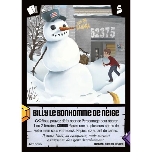 Carte Wankul - Billy Le Bonhomme De Neige Uc#100 Wankil Random