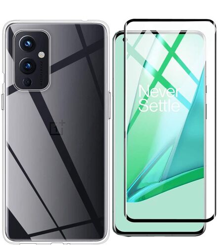 Protection Intégrale 360 Degres Oneplus 9 / One Plus 9 5g : Coque Gel De Protection En Tpu Invisible Arrière Transparente Et Protection Écran Full Cover Noir Oneplus 9 / One Plus 9 5g - Accessoires Pochette Case