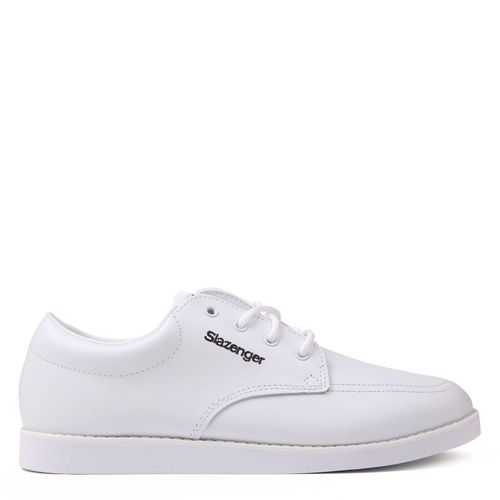 Slazenger Chaussures De Bowling Lacets Blanc