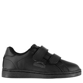 Slazenger Ash Vel Enfant Chaussures De Sport Baskets Basses Noir