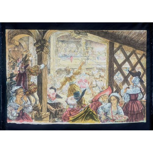 Lithographie Originale Cyrano De Bergerac Planche N° 14 R. Carrance Papier Japon