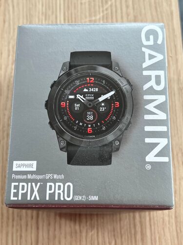 Garmin Epix Pro (Gen 2) - 51mm Sapphire Edition titane Carbon Gray DLC