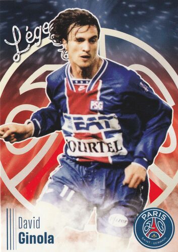 C11 - Carte Foot Panini - Paris 50 Ans - David Ginola - Legende