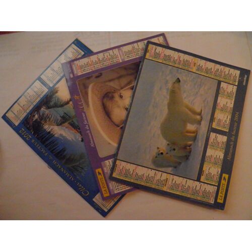 Lot Calendriers Laposte Almanach Du Facteur 2003 2004 2012
