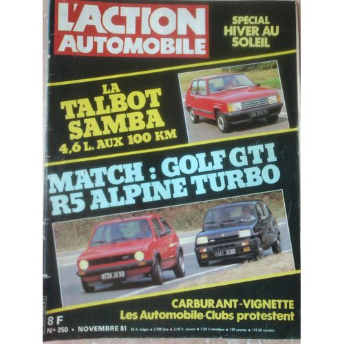 L'action Automobile  N° 250 : Match Golf Gti R5 Aline Turbo