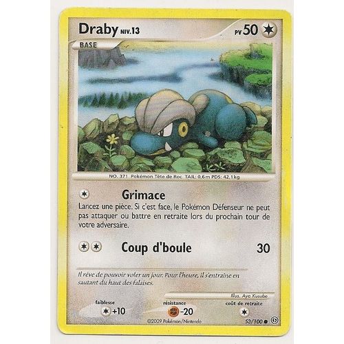 Draby - #371 - 50 Pv - Diamant Et Perle - Tempête - 053/100 - Commune