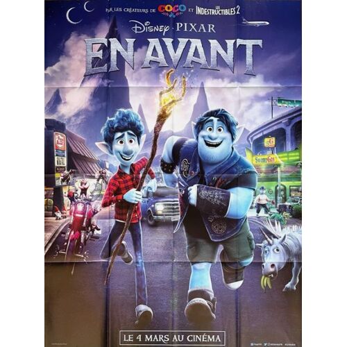 En Avant / Walt Disney / Pixar - Affiche Originale De Cinéma - Format 120x160 Cm - Un Film De Dan Scanlon Avec Les Voix De Chris Pratt, Tom Holland, Julia Louis-Dreyfus, Octavia Spencer - Année 2020