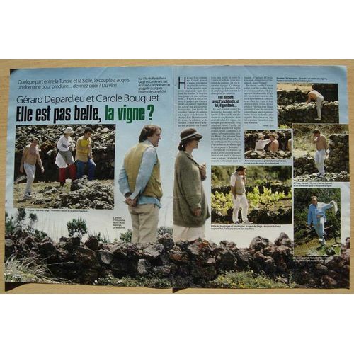 Voici N°756, Coupure De Presse, Gérard Depardieu, Carole Bouquet