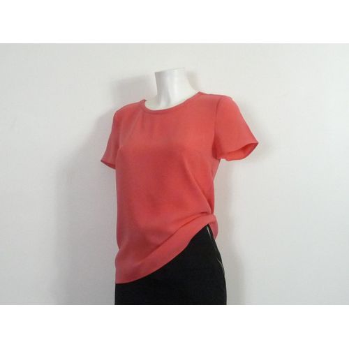 Top/ Tunique/ Tee Shirt Mi Long Orange Corail- Taille 36- Hugo Boss
