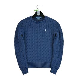 Reconditionné - Pull Ralph Lauren Torsadé - Taille M - Femme - Marine
