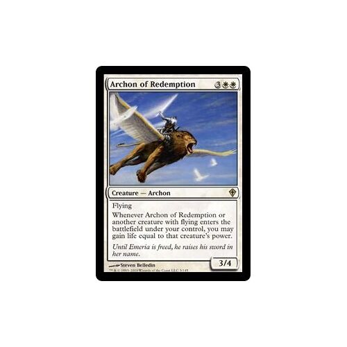 Carte Magic Archon Or Redemption ( Archonte De La Redemption ) Vo Worldwake 3/145