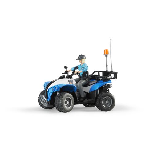 Bruder Quad Police Avec Policière Et Accessoires
