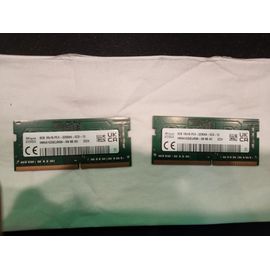 DDR4 - kit - 16 Go: 2 x 8 Go - SK Hynix Memorycity deux Barrettes de mémoire vive SODIMM DDR4 3200 PC4 1Rx16 HMAA1GS6CJR6N-XN SO-DIMM pour ordinateur portable Dell HP Lenovo et autres