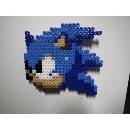 Tête De Sonic Perler/Hama