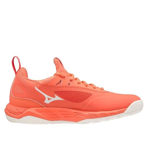 Baskets Basses Mizuno Wave Luminous Orange