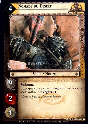 Carte Le Seigneur Des Anneaux : Le Retour Du Roi - Nomade Du Désert 7 C 132