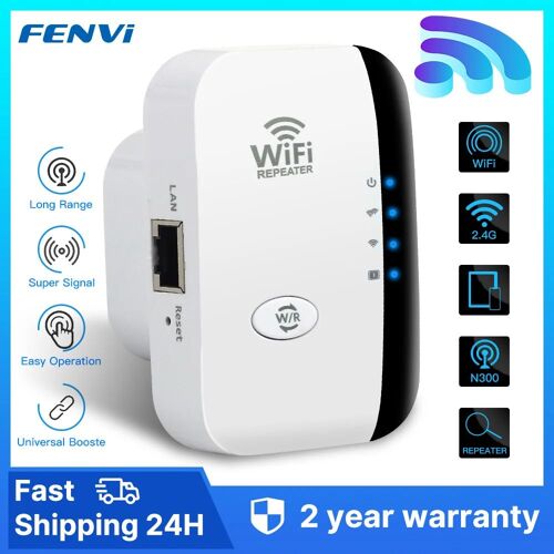 Répéteur WiFi FENVI 300Mbps, amplificateur WiFi sans fil, extension WiFi à distance, booster WiFi 802.11N