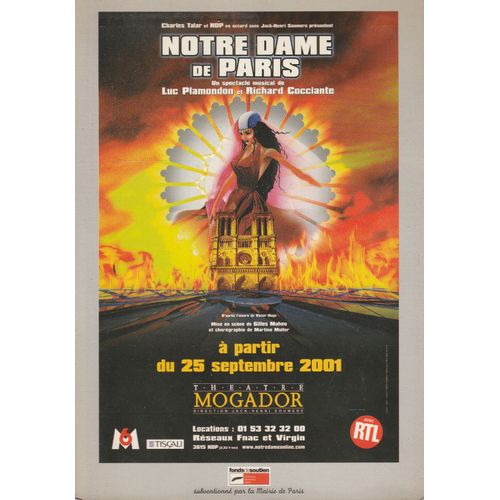 Luc Plamondon - Richard Cocciante: Notre Dame De Paris - Carte Postale 2001